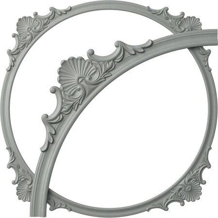 Ekena Millwork 77 5/8-in. OD x 70 7/8-in. ID x 3 3/8-in. W x 1-in. P Shell Ceiling Ring Kit CRK77SH